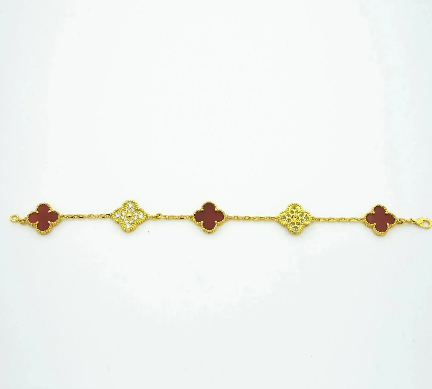 [LuckyStar]KLEE 5 MOTIVE KARNEOL DIAMANT ARMBAND