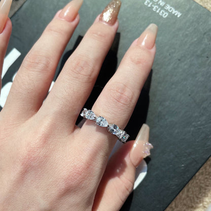 [LuckyStar]Exquisite Pear Cut Tennis Ring