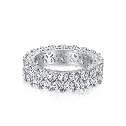 [LuckyStar]Sparkling Full Heart Ring