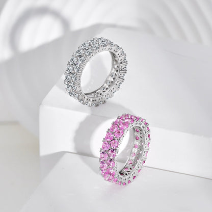 [LuckyStar]Sparkling Full Heart Ring