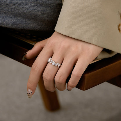 [LuckyStar]Delicate Multi Cut Ring