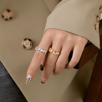 [LuckyStar]Delicate Multi Cut Ring