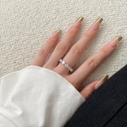 [LuckyStar]Exquisite Pear Cut Tennis Ring