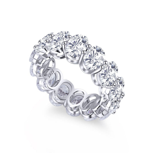 [LuckyStar]Dainty Elongated Cushion Cut Tennis Ring