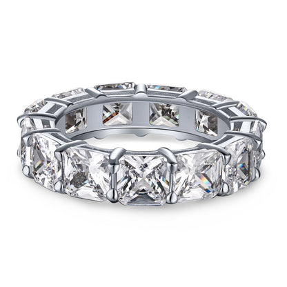[LuckyStar]Elegant Princess Cut Tennis Ring