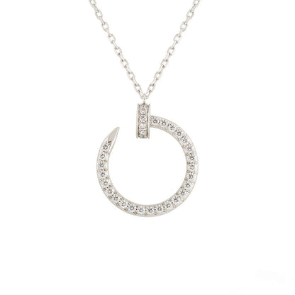 [LuckyStar]JUSTE HALSKETTE SILBER DIAMANTEN 