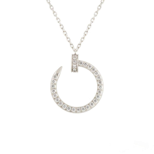 [LuckyStar]JUSTE HALSKETTE SILBER DIAMANTEN 