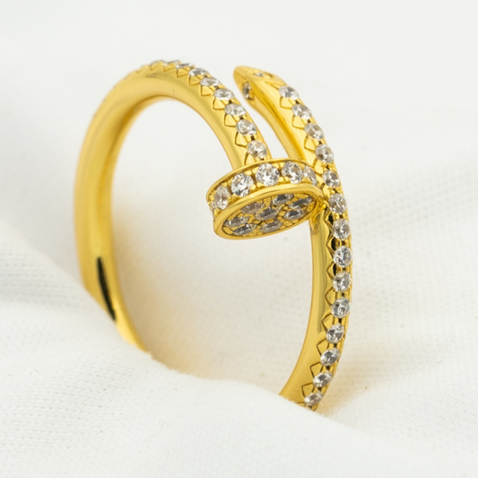 [LuckyStar]JUSTE RING 1,8 MM GOLD DIAMANTEN