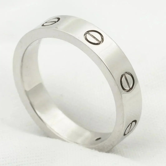 [LuckyStar]Liebesring 4mm 1 Diamant Silber