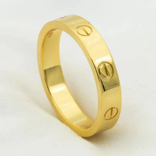 [LuckyStar]Liebesring 4mm 1 Diamant Gold