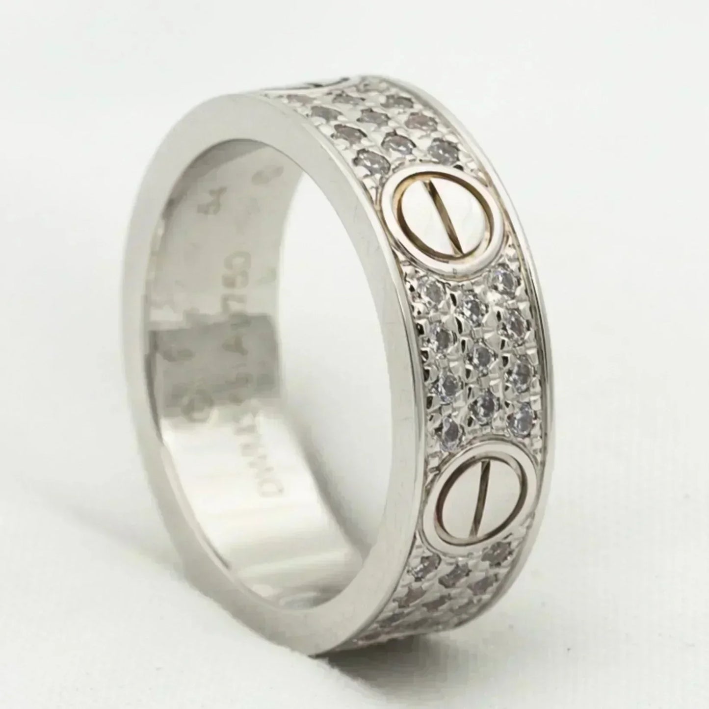 [LuckyStar]Liebesring 5,5 mm mit Diamanten besetzt