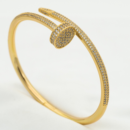 [LuckyStar]JUSTE-ARMBAND, 3,5 MM, ALLE DIAMANTEN