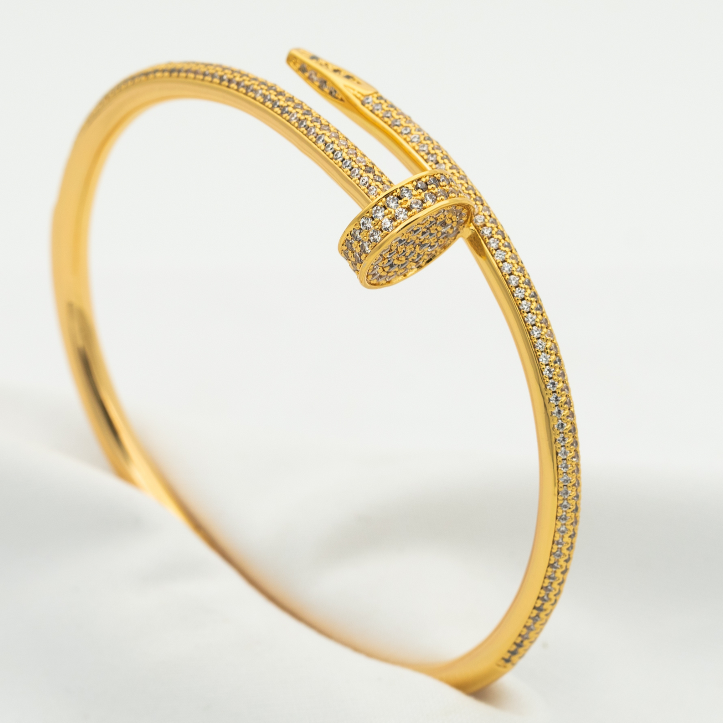 [LuckyStar]JUSTE-ARMBAND, 3,5 MM, ALLE DIAMANTEN
