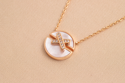 [LuckyStar]JEUX DE ROSA GOLD DIAMANT-HALSKETTE