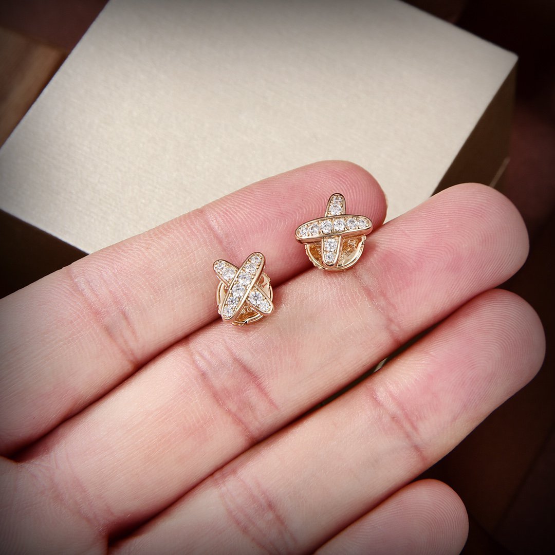 [LuckyStar] GOLD-OHRRINGE MIT DIAMANTEN
