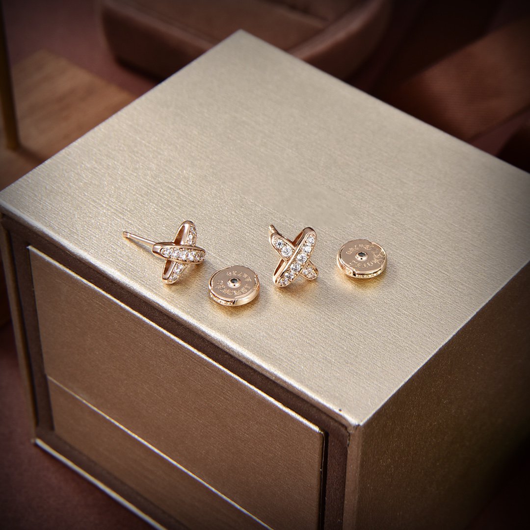[LuckyStar] GOLD-OHRRINGE MIT DIAMANTEN