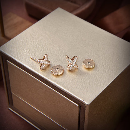 [LuckyStar] GOLD-OHRRINGE MIT DIAMANTEN