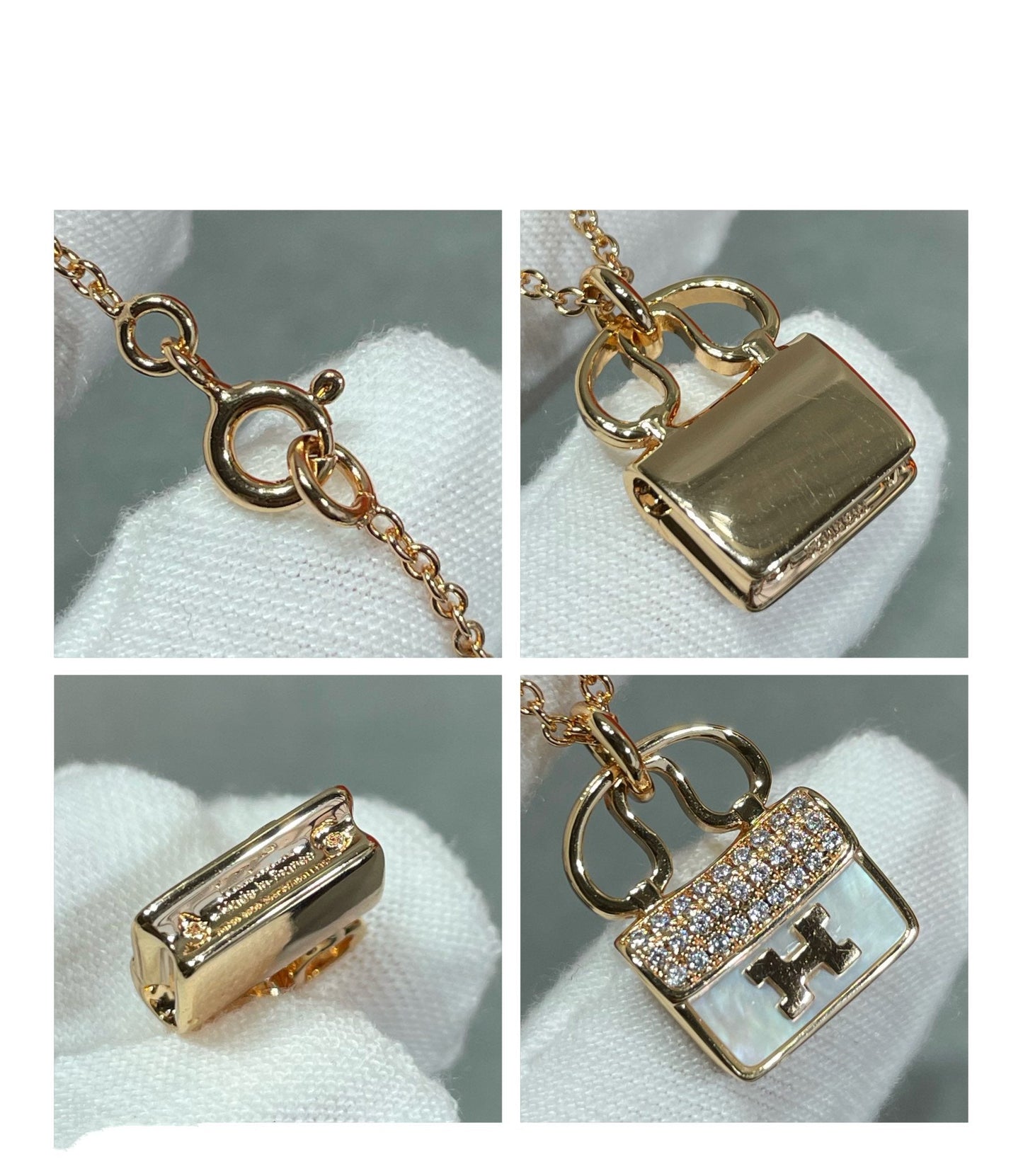 [LuckyStar]H CIRCE MOISSANITE ANHÄNGER HALSKETTE GOLD