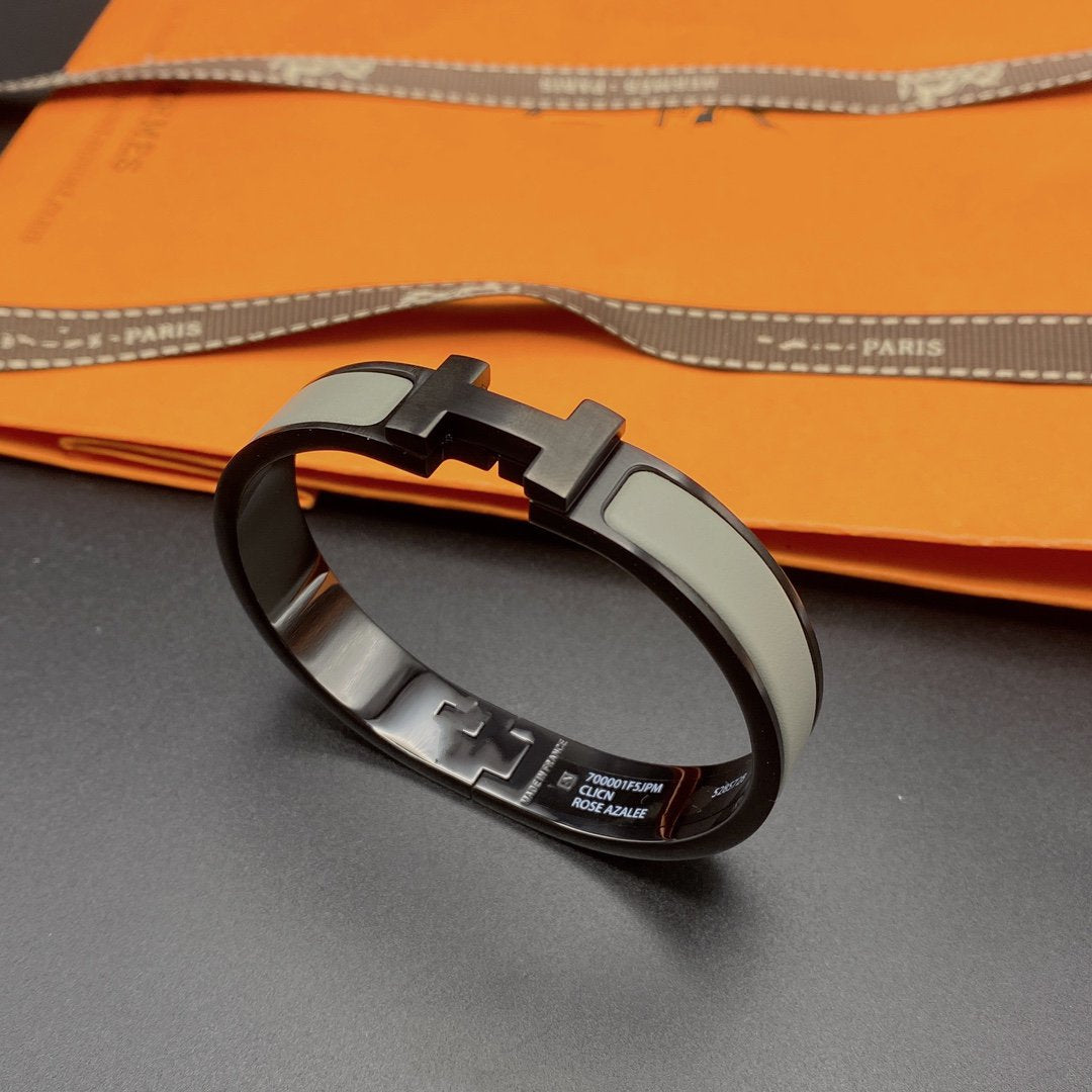 [LuckyStar]CLIC HM SO SCHWARZ GRAU ARMBAND