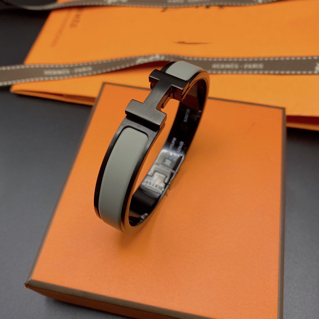[LuckyStar]CLIC HM SO SCHWARZ GRAU ARMBAND
