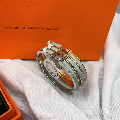 [LuckyStar]KLASSISCHES HM CLIC GRÜNES 8MM EMAILLE-ARMBAND