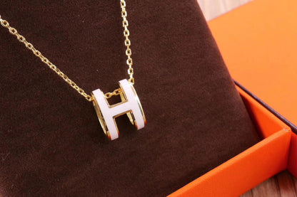 [LuckyStar]HM CLIC GELBE EMAILLE GOLD HALSKETTE