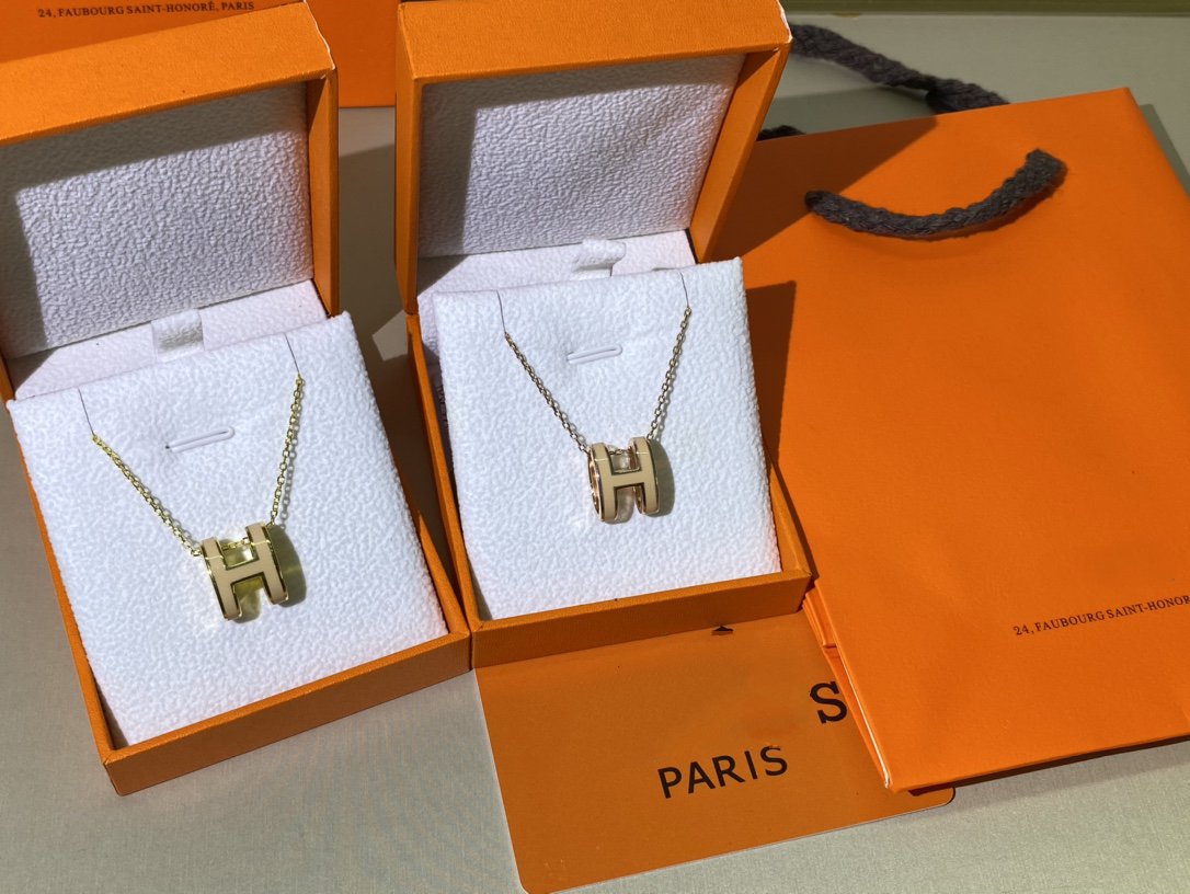 [LuckyStar]HM CLIC GELBE EMAILLE GOLD HALSKETTE