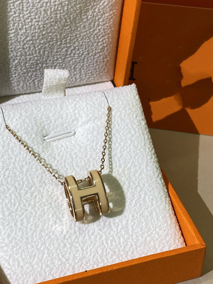 [LuckyStar]HM CLIC GELBE EMAILLE GOLD HALSKETTE