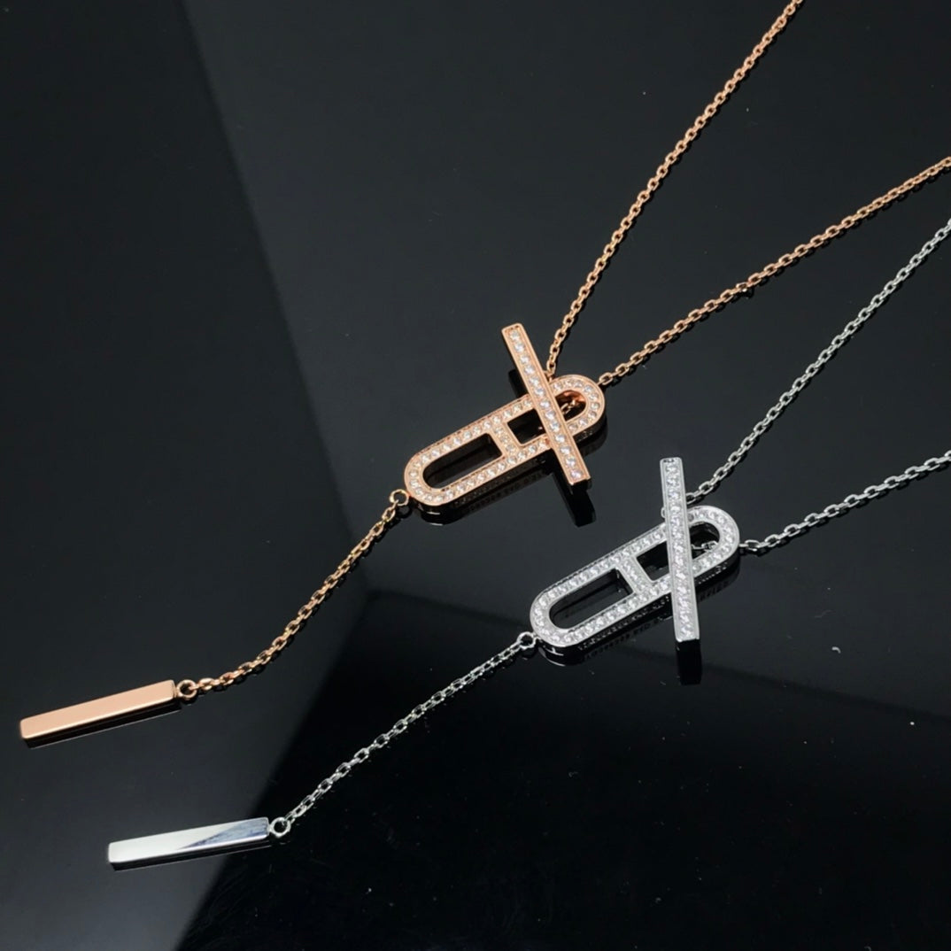 [LuckyStar]HM HALSKETTE PLATIN ROSÉGOLD DIAMANT
