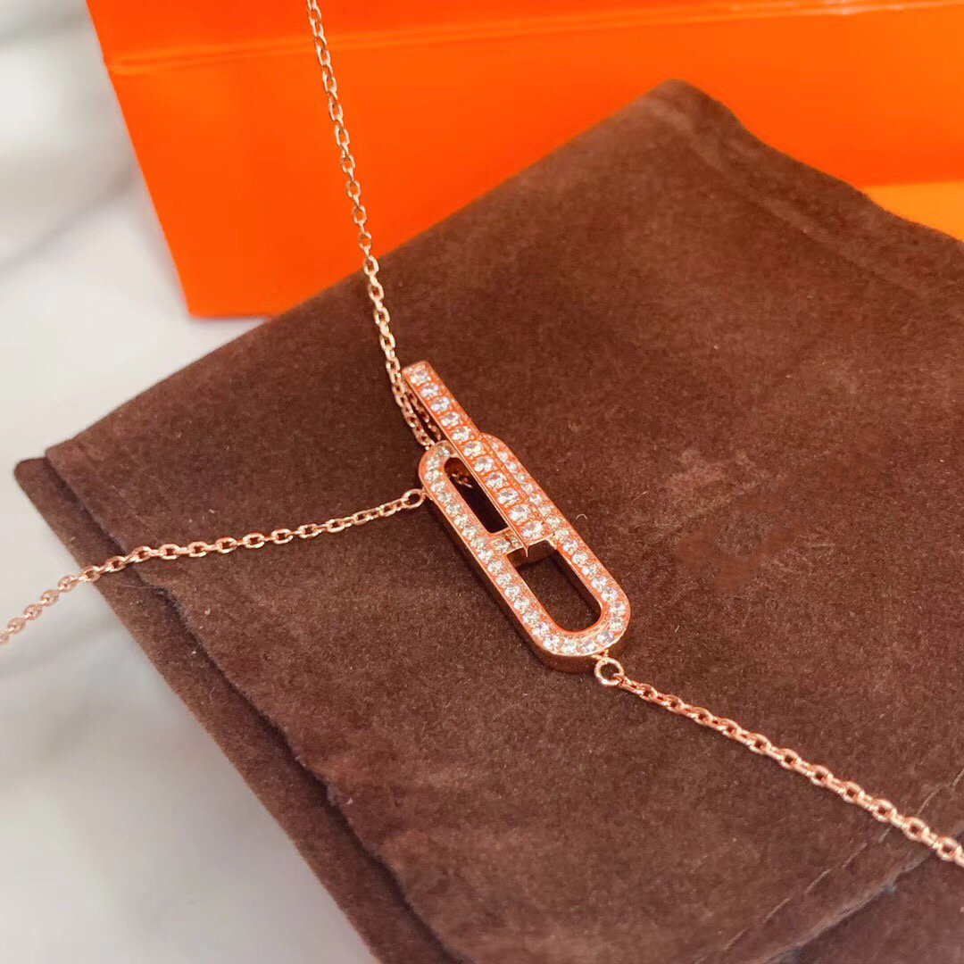 [LuckyStar]HM HALSKETTE PLATIN ROSÉGOLD DIAMANT