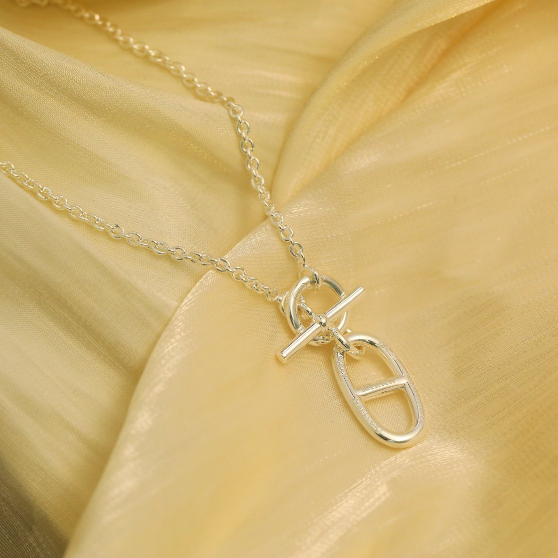 [LuckyStar]HALSKETTE MIT ANHÄNGER HM CHAINE D'ANCRE, STERLINGSILBER 
