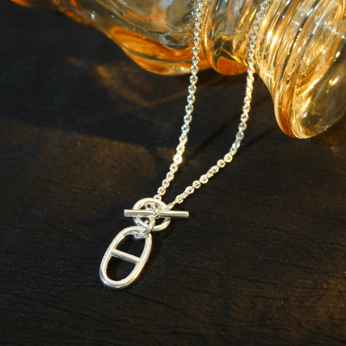 [LuckyStar]HALSKETTE MIT ANHÄNGER HM CHAINE D'ANCRE, STERLINGSILBER 