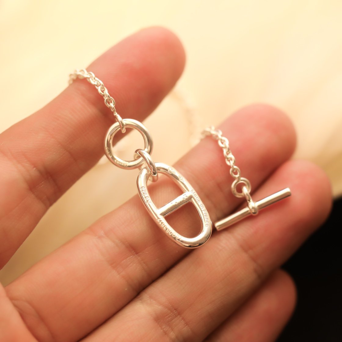[LuckyStar]HALSKETTE MIT ANHÄNGER HM CHAINE D'ANCRE, STERLINGSILBER 