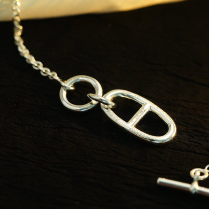 [LuckyStar]HALSKETTE MIT ANHÄNGER HM CHAINE D'ANCRE, STERLINGSILBER 