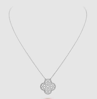 [LuckyStar]CLOVER 25MM GROSSER ANHÄNGER MIT DIAMANTEN