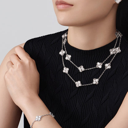 [LuckyStar]CLOVER 20 MOTIFS DIAMOND SILVER