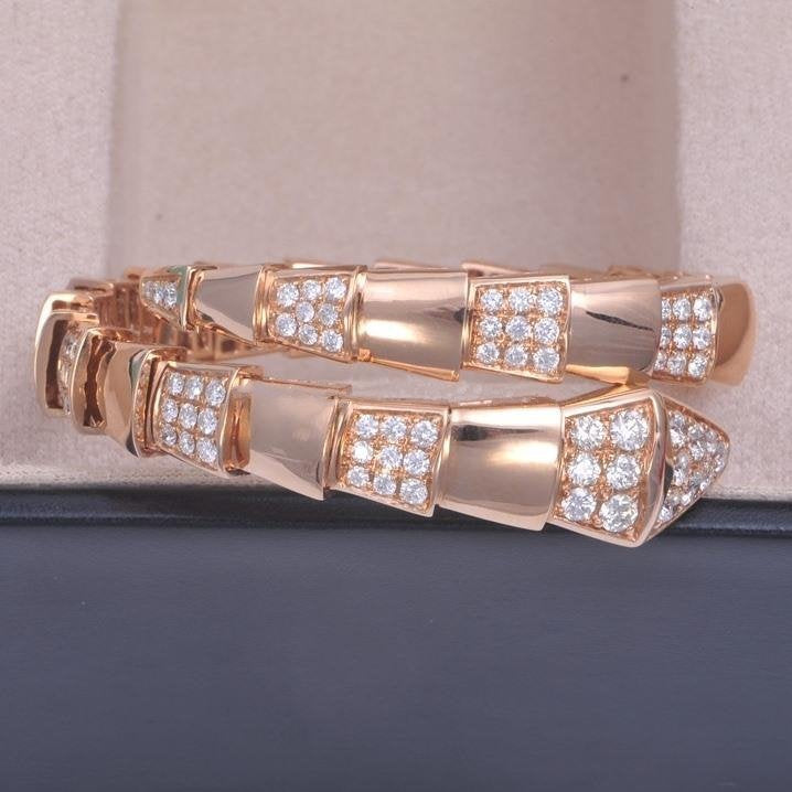 [LuckyStar]SERPENTI ARMBAND ROTGOLD DIAMANT