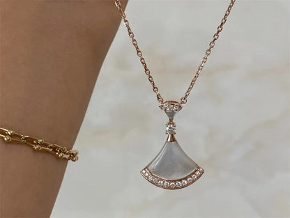 [LuckyStar] TRAUM-HALSKETTE MOP ROSA GOLD DIAMANT