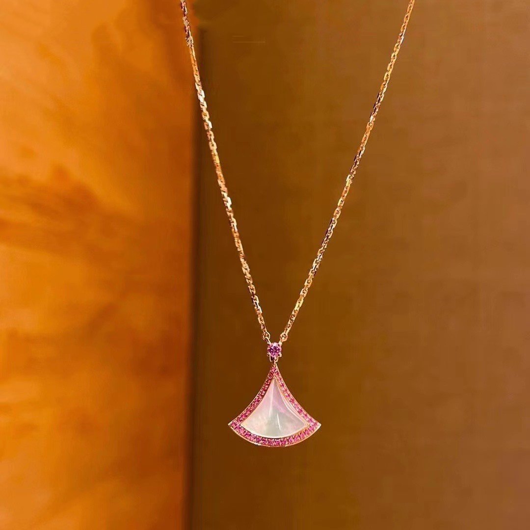 [LuckyStar]TRAUM-HALSKETTE MOP DIAMANT ROSA