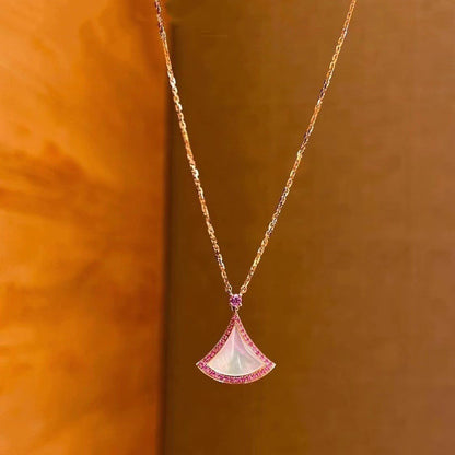 [LuckyStar]TRAUM-HALSKETTE MOP DIAMANT ROSA
