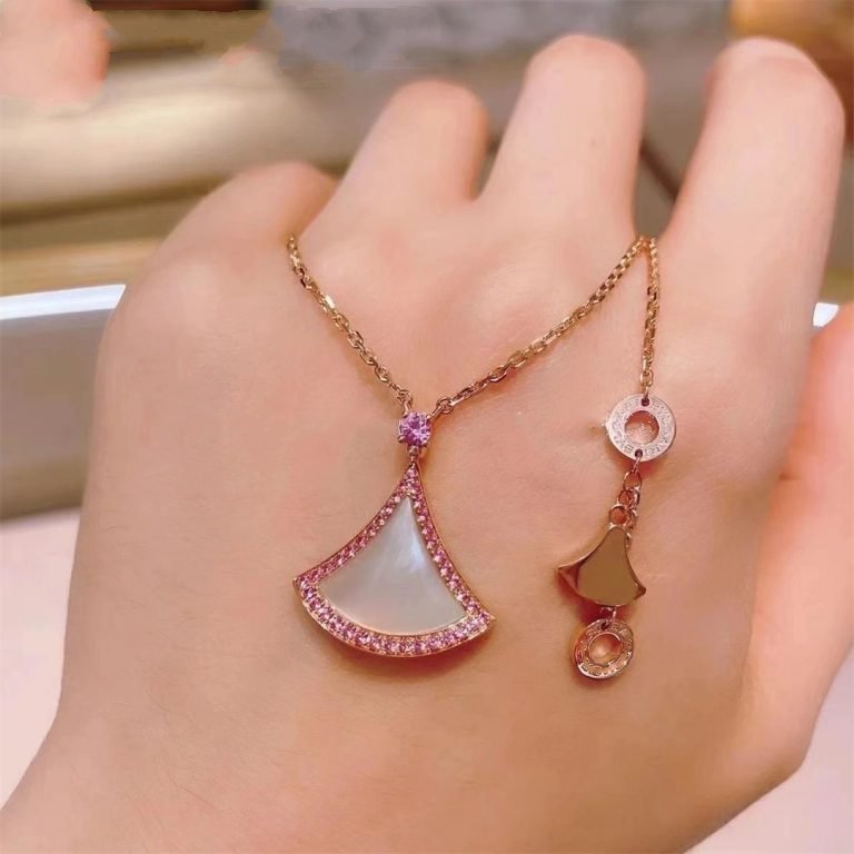 [LuckyStar]TRAUM-HALSKETTE MOP DIAMANT ROSA