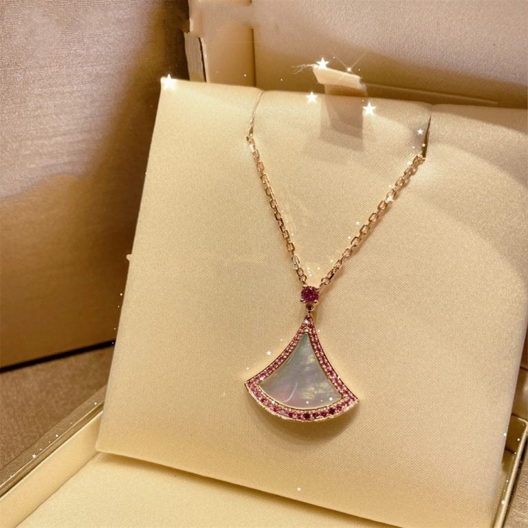 [LuckyStar]TRAUM-HALSKETTE MOP DIAMANT ROSA