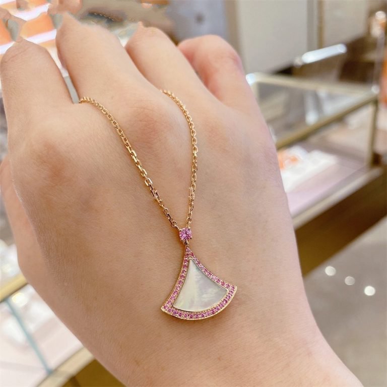 [LuckyStar]TRAUM-HALSKETTE MOP DIAMANT ROSA