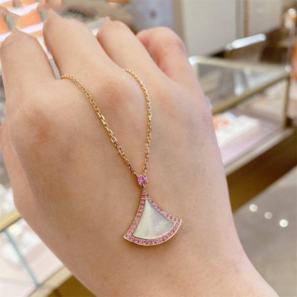 [LuckyStar]TRAUM-HALSKETTE MOP DIAMANT ROSA