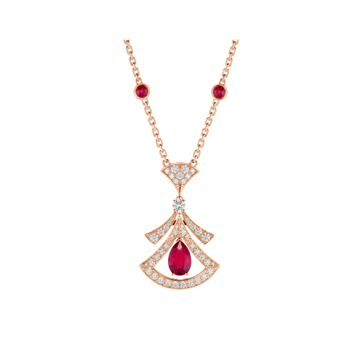 [LuckyStar]TRAUM HALSKETTE KARNEOL DIAMANT ROTGOLD