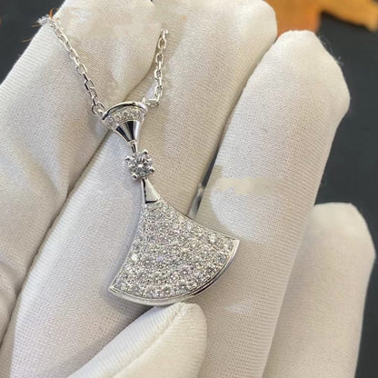 [LuckyStar]TRAUM HALSKETTE SILBER VOLLER DIAMANT