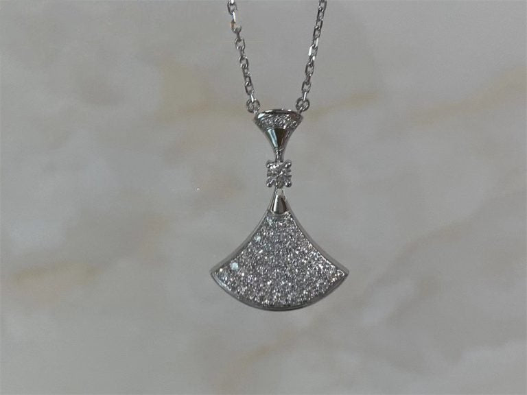 [LuckyStar]TRAUM HALSKETTE SILBER VOLLER DIAMANT