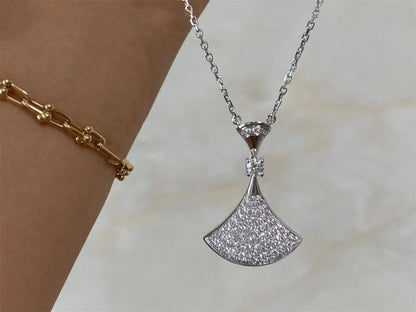 [LuckyStar]TRAUM HALSKETTE SILBER VOLLER DIAMANT