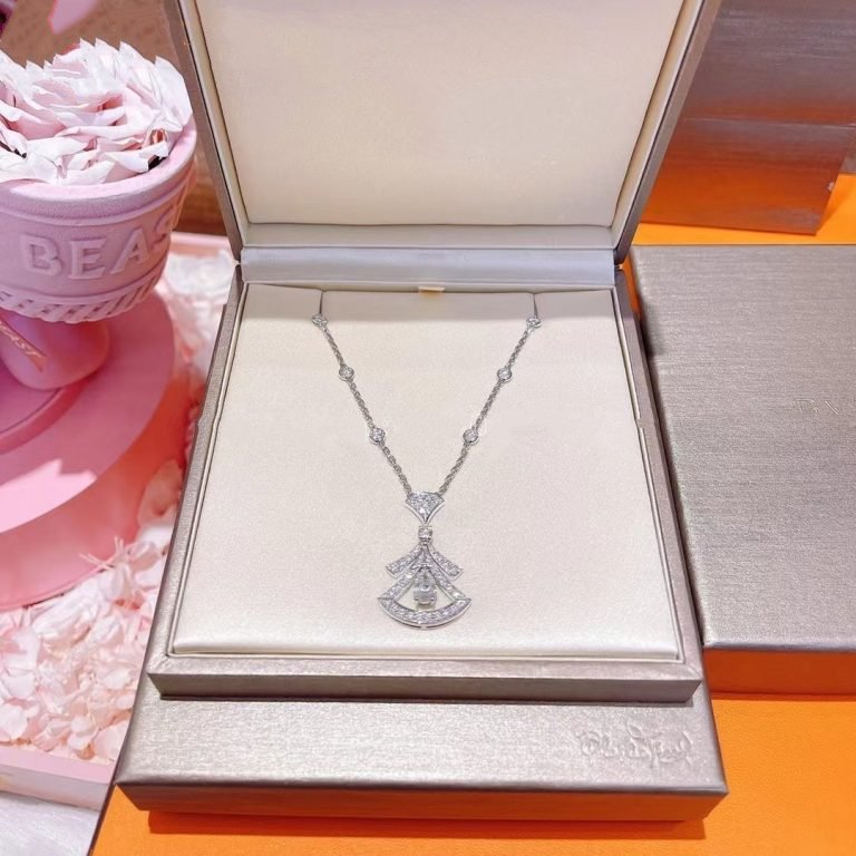 [LuckyStar]TRAUM HALSKETTE WEISSER DIAMANT SILBER
