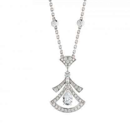 [LuckyStar]TRAUM HALSKETTE WEISSER DIAMANT SILBER